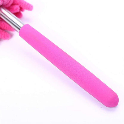 Microfiber Mini Duster Cleaning Brush Dust Cleaner Hand Duster Extendable Handle Soft Fans for Indoor Home Ceiling Cleaning(Green)