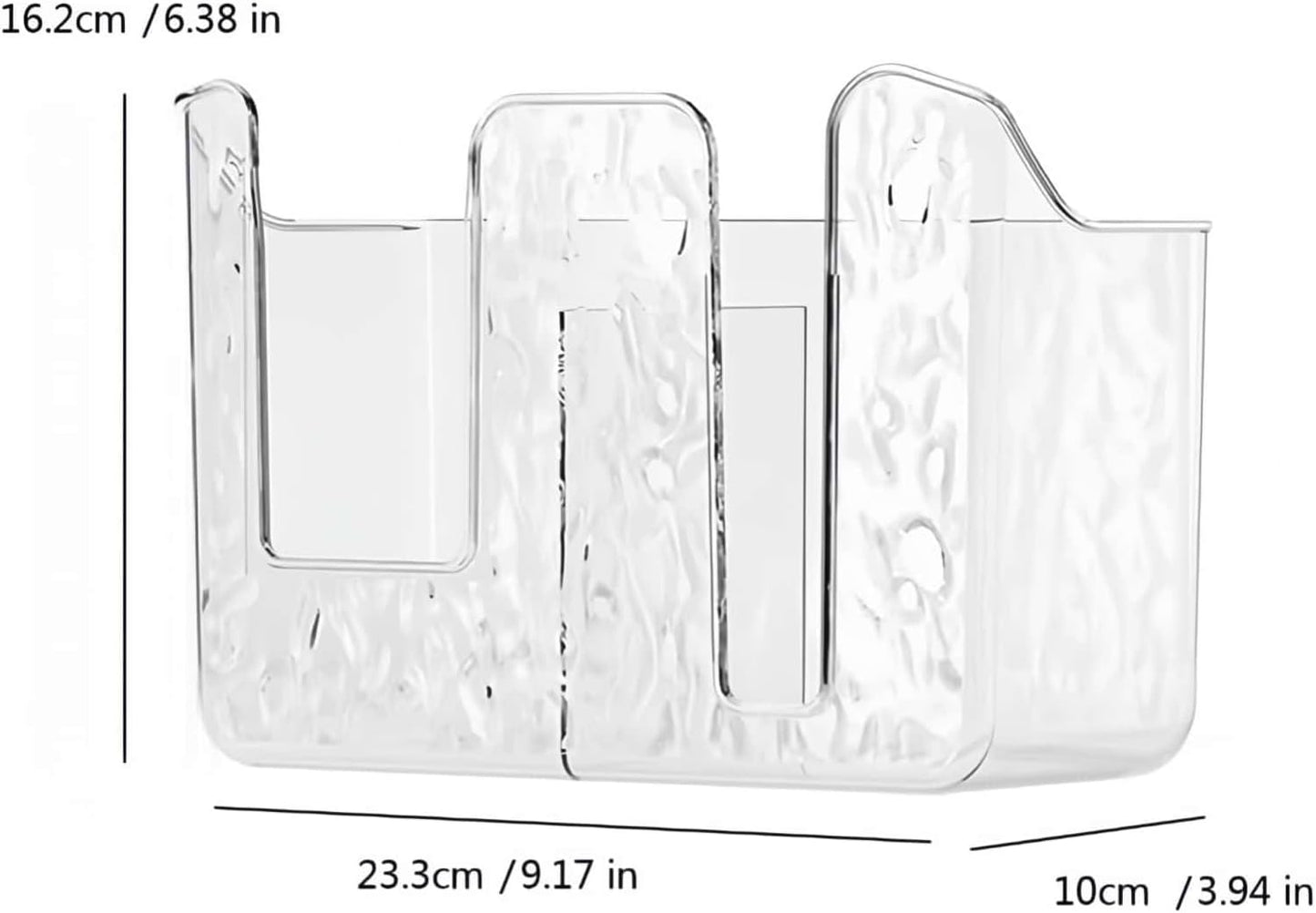 Wall-Mounted Wipes Dispenser Holder – Adhesive-Acrylic Storage Box for Kitchen, Bathroom & Bedroom – Flushable Wet Wipes Container (B)
