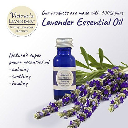 Victoria's Lavender Linen Spray - Aromatherapy Pillow Mist & Linen Spray for Bedding, Soothing Lavender Essential Oil Pure Blend for Bed & Pillows, Relaxing, Handmade in Oregon, Made in USA (8 oz)