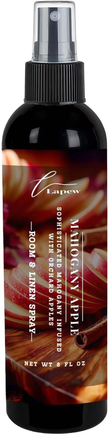 Lapew Room & Linen Spray | Fragrance Mist for Home, Car & Office | Fabric & Air Freshener | Neutralizing Mist | Made in USA | Cozy Cinnamon & Apple - Colors B
