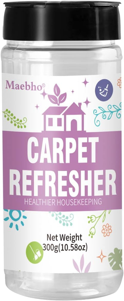 Carpet Deodorizer & Freshener Powder | 10.58 oz Dry Pet Odor Eliminator & Urine Odor Remover - Natural Ingredients Rug Freshener Powder