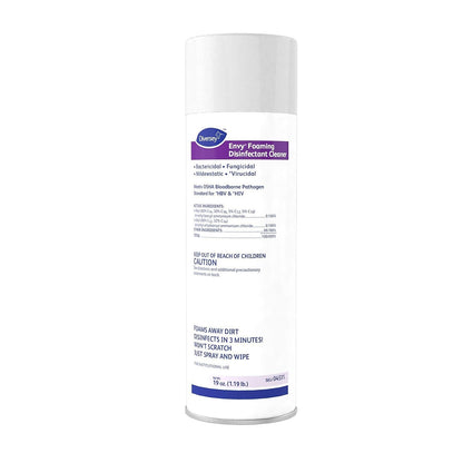 Diversey 04531 Envy Foaming Disinfectant Cleaner, EPA registered Hospital Grade Sanitizing Spray with Lavender Scent, Aerosol, 19-Ounce