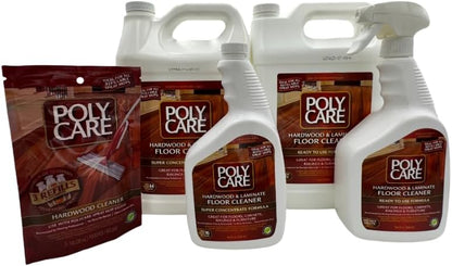 Hardwood Floor Cleaner Super Concentrate - 128 Fl Oz - Fresh- Dilute Concentrate with Water for Spray Mops and Spray Bottles - Residue-Free Floor Cleaning Solution