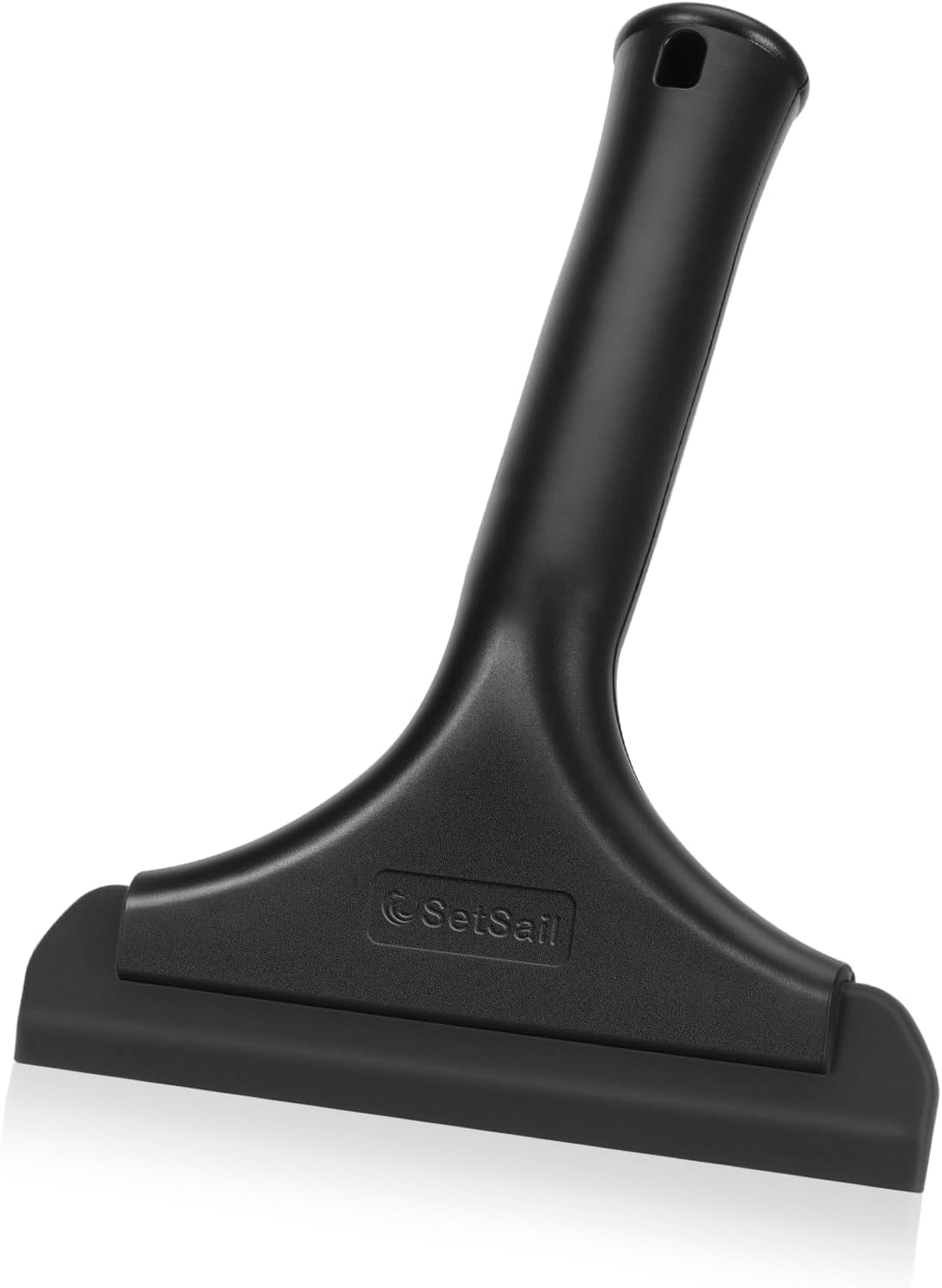 SetSail Shower Squeegee for Glass Doors Small Squeegee for Shower Glass Door Mini Silicone Squeegee for Car Window Cleaning 2 Packs, All Black