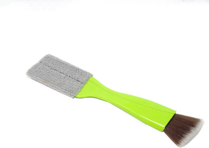 yueton Double Ended Portable Cleaning Brush Mini Hand Held Magic Brush Duster for House, Car, Office (Black)