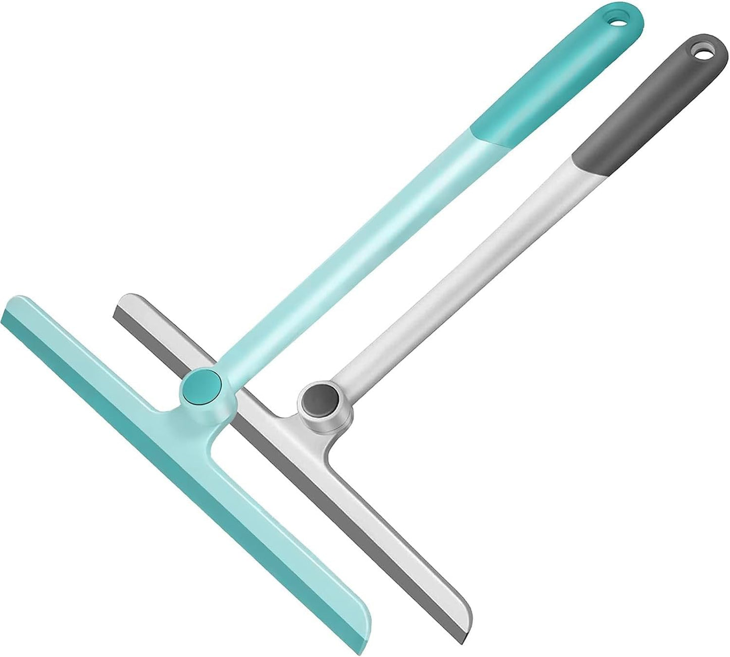 Window Squeegee, 2 Pack Shower Squeegee for Glass Doors Bathroom Mirror Windows Cars and Tile Walls, Silicone Plastic Squiggy Cleaner Tool 12 inch（4 Pack