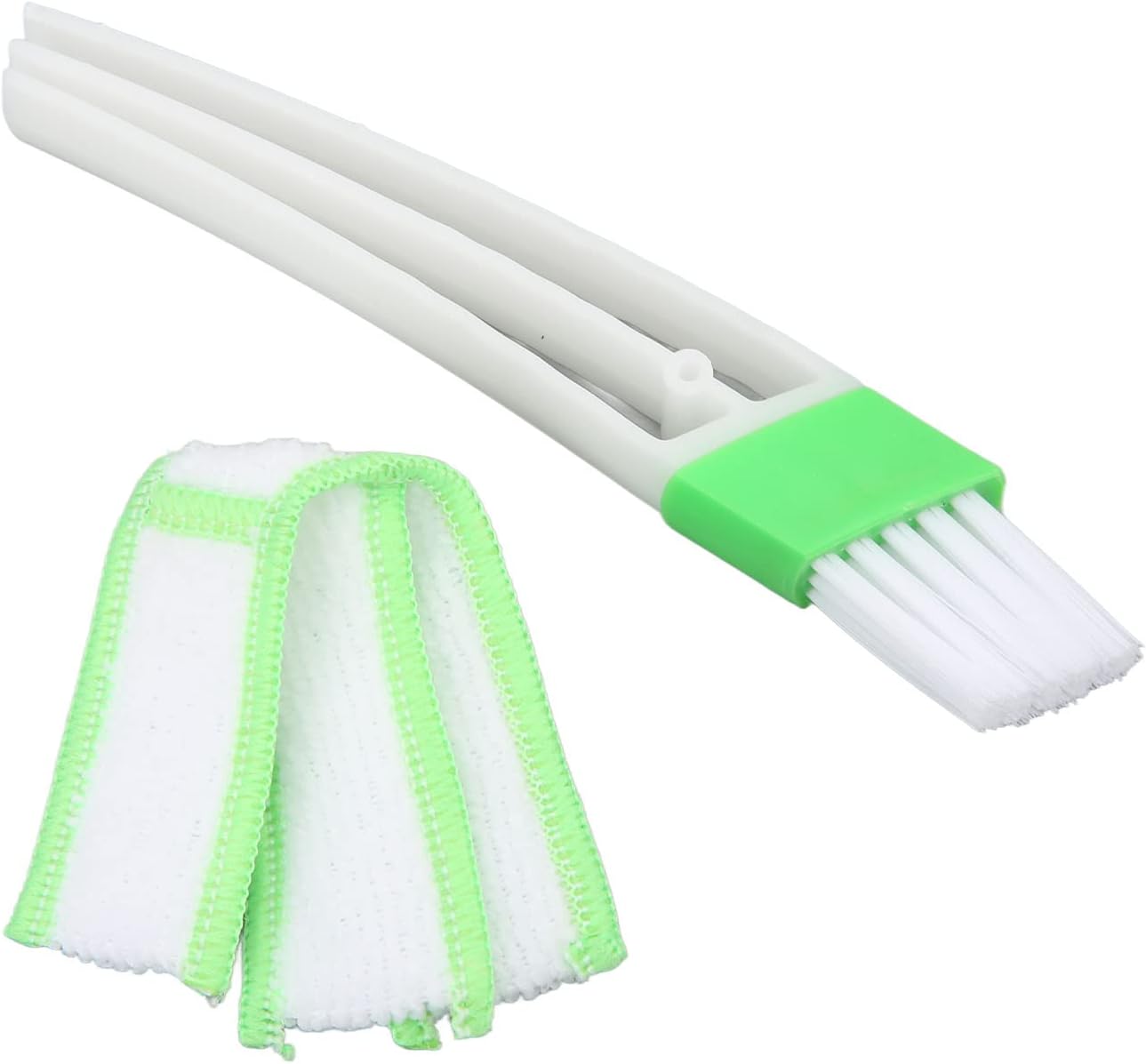 AMAKO Car Vent Cleaner Mini Duster: Car Air Vent Cleaner and Brush - Car AC Cleaner Cleaning Cloth Tool for Keyboard Window Leaves Blinds Shutter