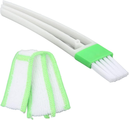 AMAKO Car Vent Cleaner Mini Duster: Car Air Vent Cleaner and Brush - Car AC Cleaner Cleaning Cloth Tool for Keyboard Window Leaves Blinds Shutter