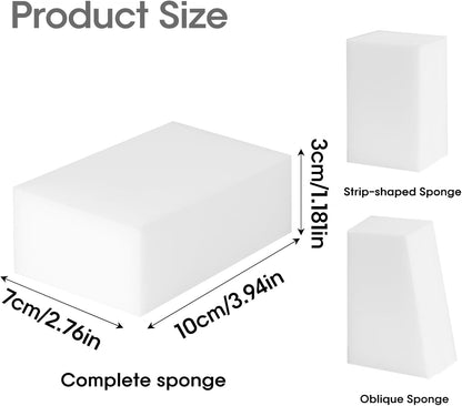 50 Pack Extra Large Eraser Sponge,Extra Thick and Long Lasting,Multi-Functional Household Cleaning Kitchen Dish Sponge for Furniture,Bathroom,Bathtub, Sink,Floor,Kitchen & Bathroom Scrub Pads