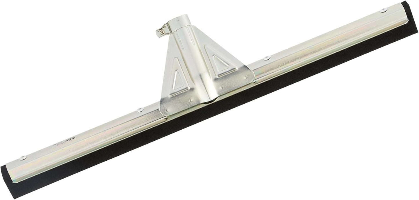 Restaurantware-SQUEEGEE ONLY: Clean Tek Professional 29.92 Inch Floor Squeegee, 1 Broom With Double Rubber Blade - Handle Sold Separately, Heavy-Duty, Steel Wiper For Concrete Floor