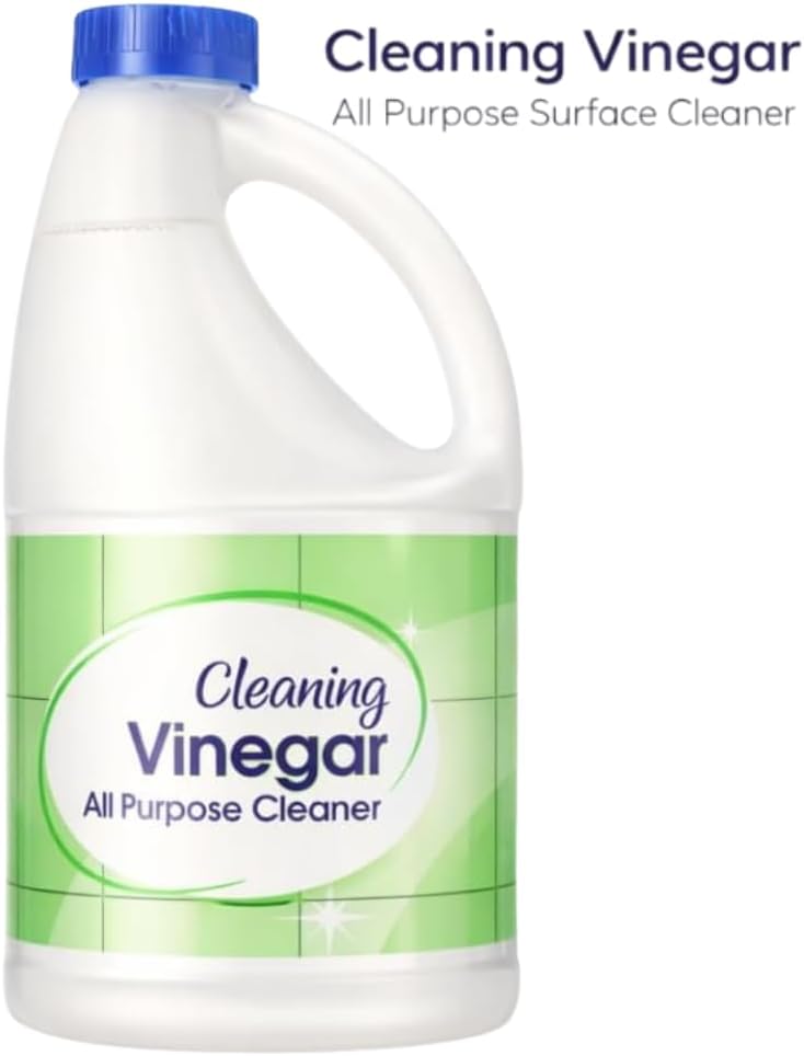 All Purpose Distilled White Vinegar Cleaning Solution, 64 fl oz Large Size, Multi-Use Household Cleaner for Kitchen, Bathroom, Glass & Surface Care