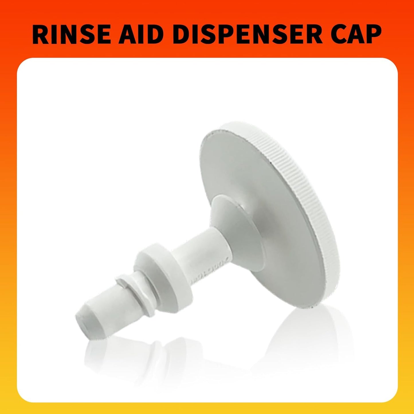 WD12X10284 Dishwasher Rinse Aid Fill Cap for GE Hotpoint JC Penney Kenmore and Montgomery Ward Replace WD12X24238 WD12X409 WD12X10024 1472897, Rinse Aid Dispenser Cap