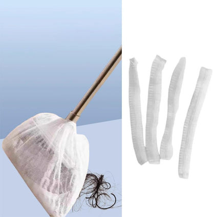 40 Pack Disposable Broom Covers Pet Hair Removal Broom Cloth Cover Caps Sweeping Fur Remover Tool for Broom and Dustpan Set Handy Brooms Baseboards Molding Dust Cobwebs up High Heater