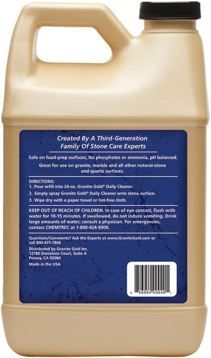 Granite Gold Daily Cleaner for Granite, Marble & Other Natural Stone & Quartz Surfaces, 32 Ounces