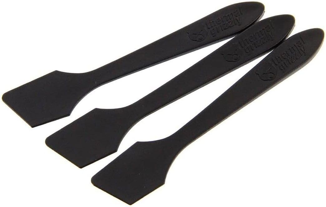 Thermal Grizzly Thermal Paste Spatula (3-Pack) and Cleaning Wipes Bundle
