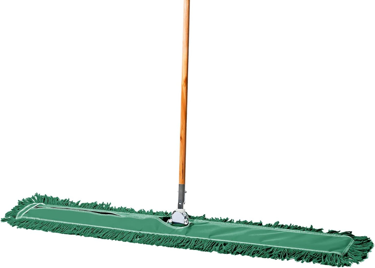 36 Inch Green Commercial Dust Mop & Floor Sweeper – Wood Handle Floor Mop for Tile, Hardwood & Concrete