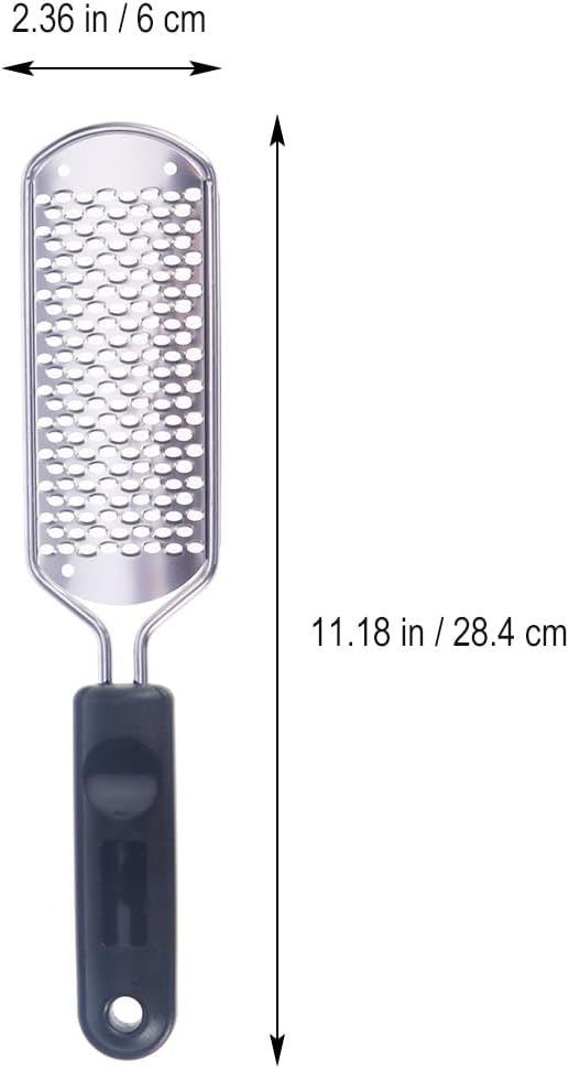 Housoutil Professional Grater, Foot File Foot Scrubber Pedicure, Callus Remover Stainless Steel Pedicure Rasp Feet Cheese Grater Heel Scraper Care for Scraper Corns Callous Removers Cracked Dead