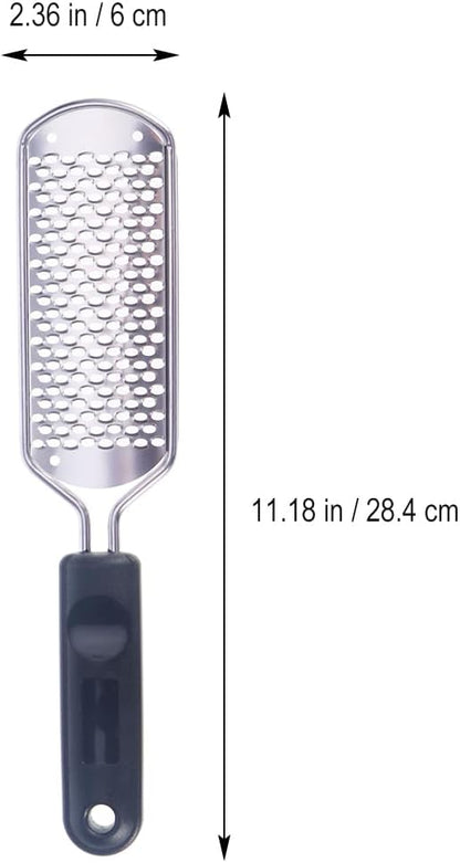 Housoutil Professional Grater, Foot File Foot Scrubber Pedicure, Callus Remover Stainless Steel Pedicure Rasp Feet Cheese Grater Heel Scraper Care for Scraper Corns Callous Removers Cracked Dead