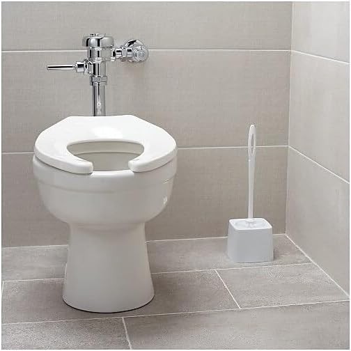 Rubbermaid Commercial Products 15" Toilet Brush, White, Toilet Bowl Brush for Bathroom, Professional/Janitorial Scrub Brush for Toilet