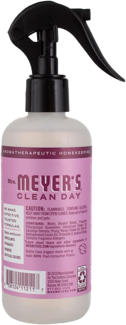 MRS. MEYER'S CLEAN DAY Room Spray, Lemon Verbena Scent, 8 Fl Oz Bottle