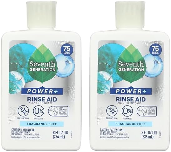 Seventh Generation Dishwasher Rinse Aid - 8 oz - 2 pk