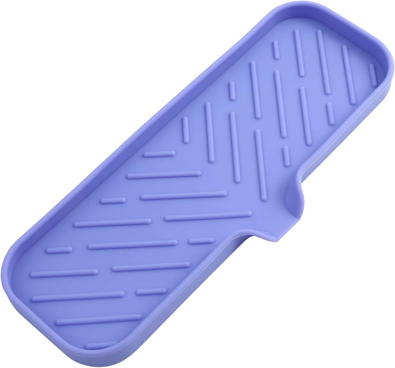 MicoYang Silicone Bathroom Soap Dishes with Drain Spout-Bathroom and Kitchen Sink Organizer,Sponge Holder,Dish Soap Tray,Perfect for Dispenser,Scrubber,Bottle,Cup on Sink or Counter-Black 4.9"×3.2"