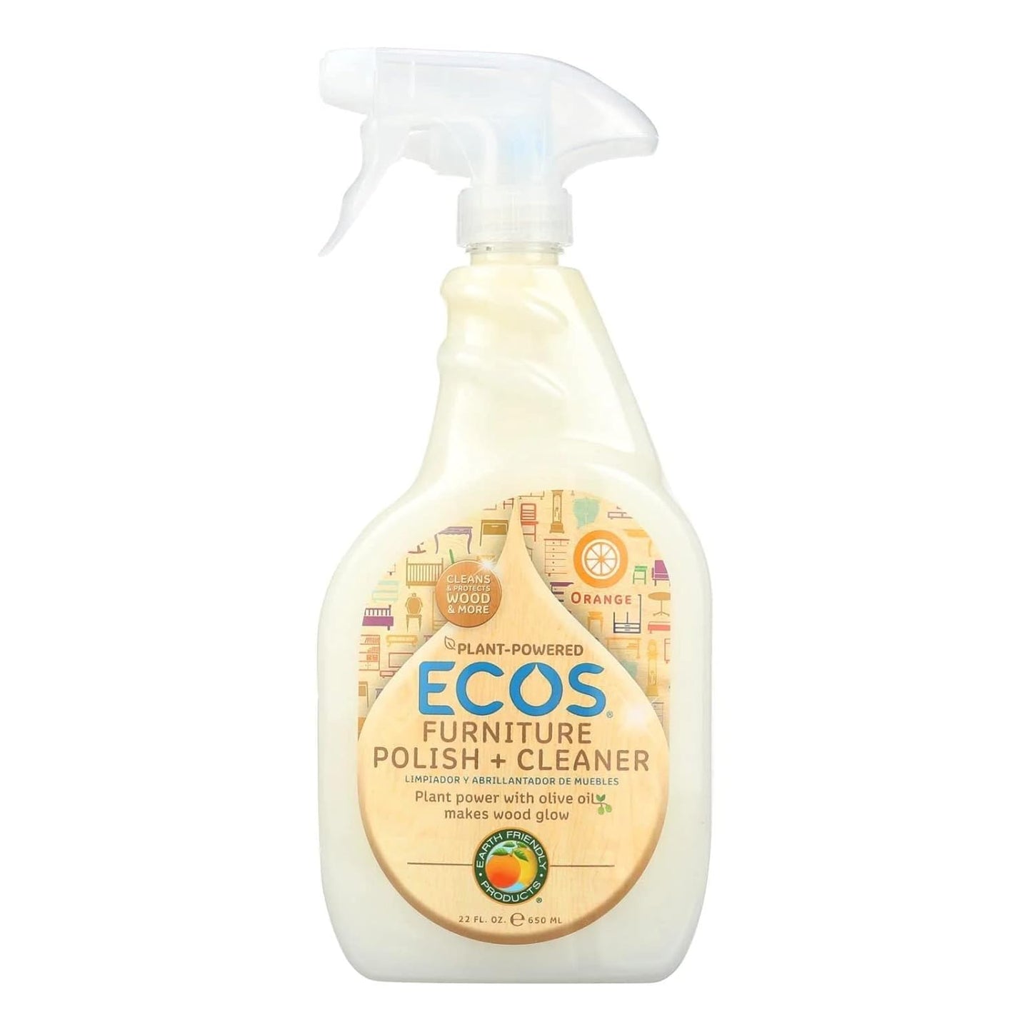 Earth Friendly Furniture Polish Sprayer, 22 Ounce - 6 per case.