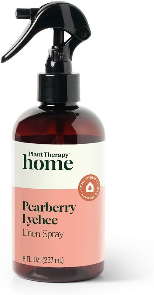 Plant Therapy Home White Linen Spray, Clean & Refreshing Aroma, Great for Sheets, Curtains, and Upholstery, One-of-a-kind Natural Fragrance 8 oz