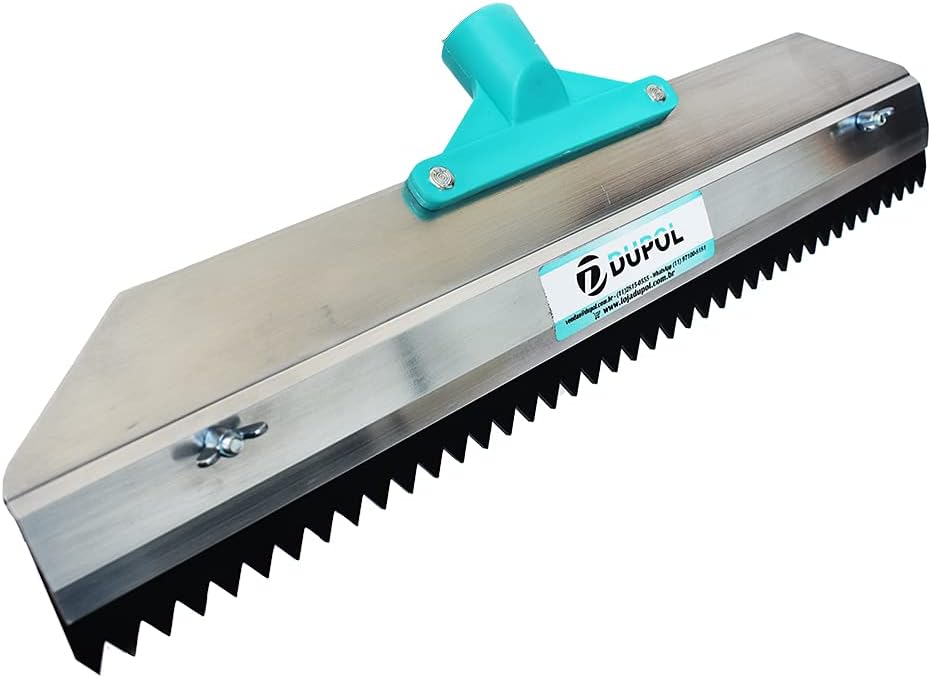 Epoxy Floor Notched Squeegee 16” – Serrated Floor Spreader for Self-Leveling, Urethane & Cement Coatings – Heavy Duty Contractor Tool DUPOL