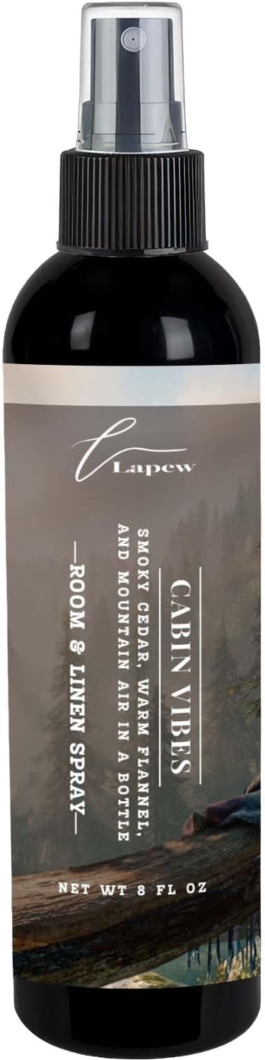 Lapew Room & Linen Spray | Fragrance Mist for Home, Car & Office | Fabric & Air Freshener | Neutralizing Mist | Made in USA | Cozy Cinnamon & Apple - Colors A