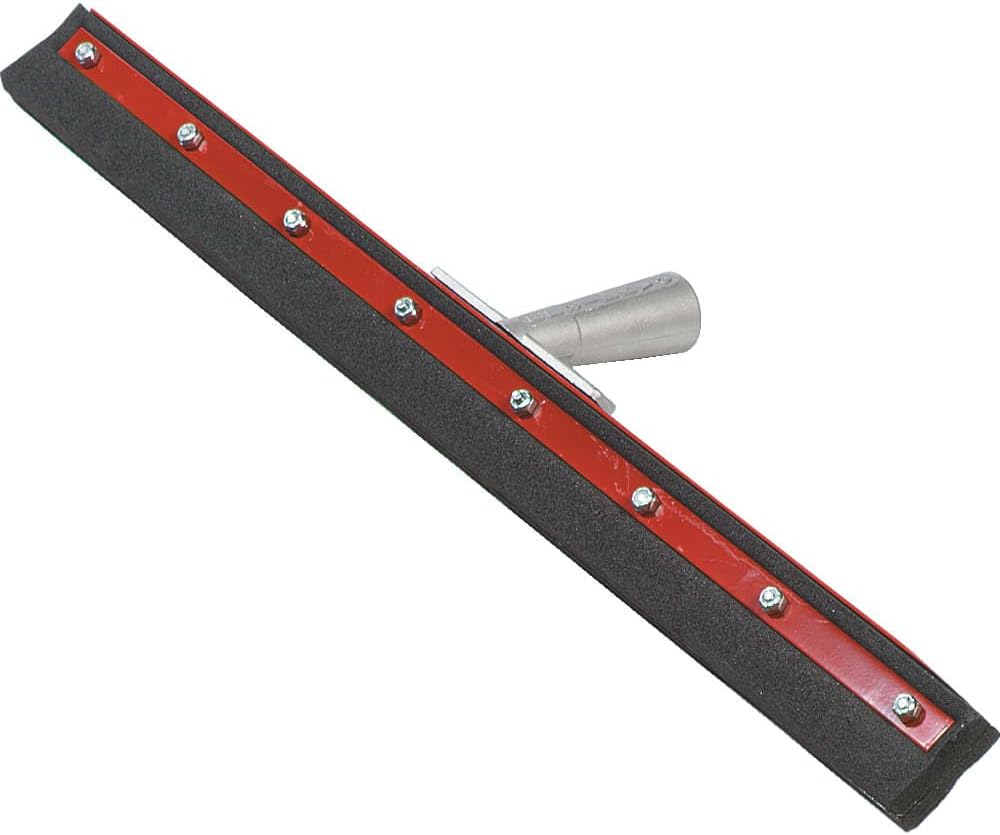 Carlisle FoodService Products Double Neoprene Floor Squeegee with Steel Frame, 1" Height, 30" Width, 12" Length, Foam Rubber, 30