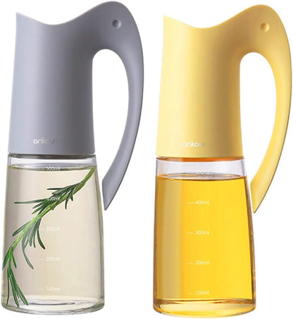 Ankou Olive Oil Sprayer Oil Spray Bottle,10oz/300ml Oil Dispenser Spray for Kitchen, High Borosilicate Glass Fine Mist Oil Sprayer for Cooking, Leakproof, BPA-Free Vinegar bottles for Salad, BBQ