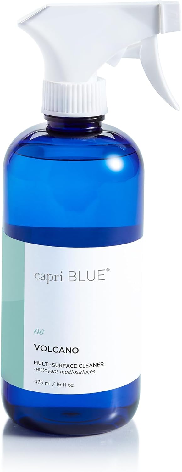 Capri Blue Volcano Multi Surface Cleaner Spray - Multi Purpose Cleaner - Cleaning Spray Safe for Countertops, Granite, & More - Vegan & Cruelty Free Cleaning Supplies (16 fl oz)