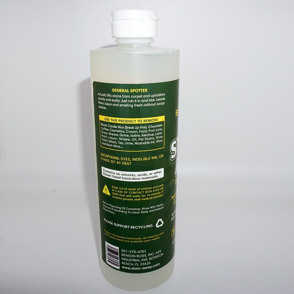 Stain-Away Rug, Carpet & Upholstery Stain Remover-Deodorizer by Benson Rugs - 8 fl oz