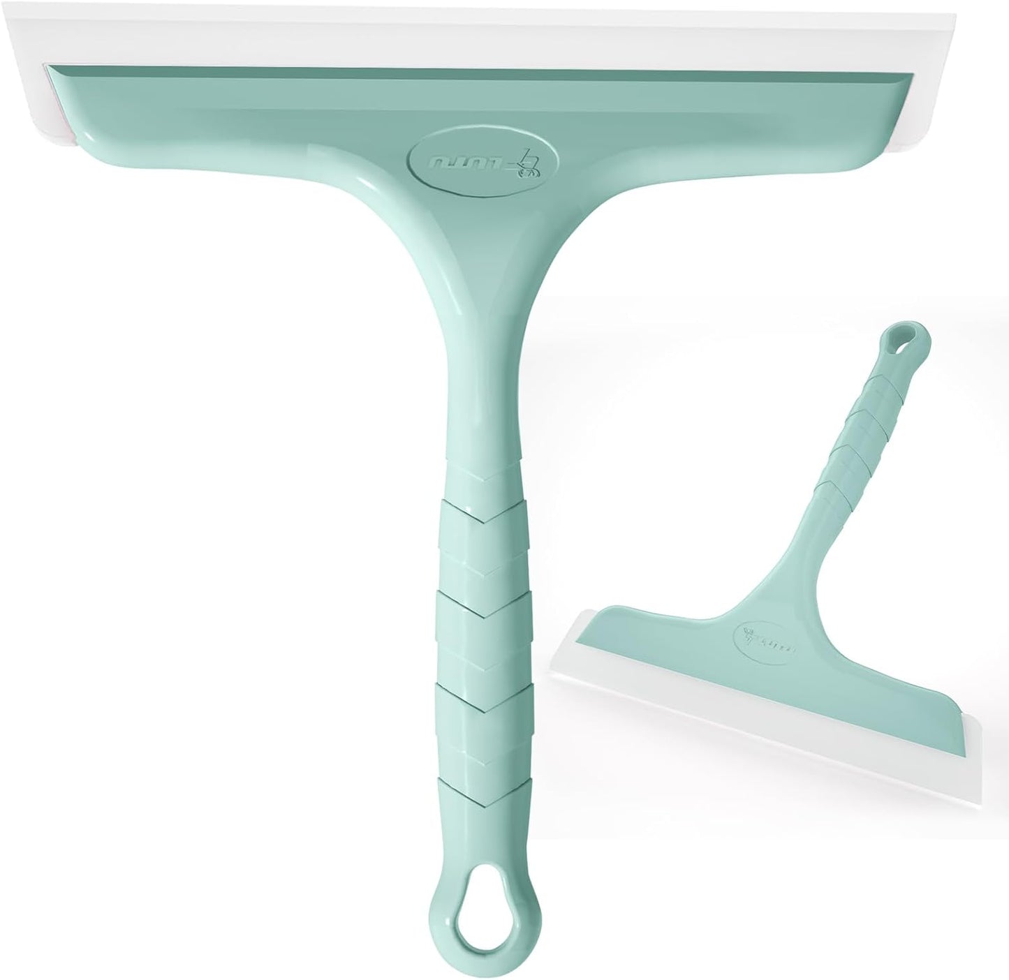 Shower Squeegee for Glass Doors, Bathroom Squeegee for Shower, Mini Window Squeegee, Home Bathroom Silicone Cleaner Tool, Suitable for Bathroom, Kitchen, Tile, Mirror, Car Glass, 8in Rose Pink