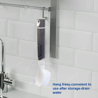 CELOX Dish Soap Brush with Soap Dispenser for Dishes, Pans, Sink, Pots