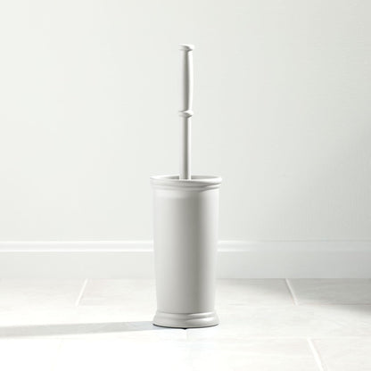mDesign Metal Freestanding Slim Toilet Bowl Brush and Holder