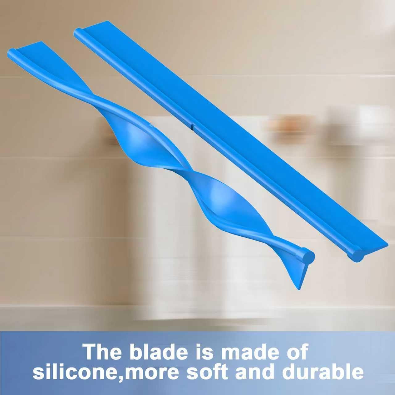 Shower Squeegee for Glass Doors, Squeegee with Long Handle, Telescoping Squeegee for Shower, Extendable Window Cleaner Tool for Car Windows, Tile Walls, Sliding Door, Shower Glass Door