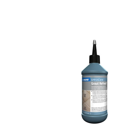 MAPEI UltraCare Grout Refresh, Universal Grout Colorant & Sealer, 8 oz Bottle – Easy Grout Restoration & Protection, 5047 Charcoal - Colors A