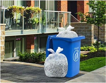 Tasker 30-33 Gallon Trash Bags Heavy Duty (Value 100/Bags w/Ties) Clear Large Plastic Recycling Garbage Bags. 30 Gal, 32 Gallon Clear Large Trash Bags