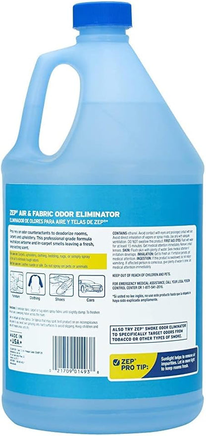 Zep Air Freshener and Fabric Odor Eliminator - Fresh-Breeze Scent - 1 Gallon (Case of 4) ZUAIR128 - Long-lasting Fragrance that Neutralizes Tough Odors on Contact