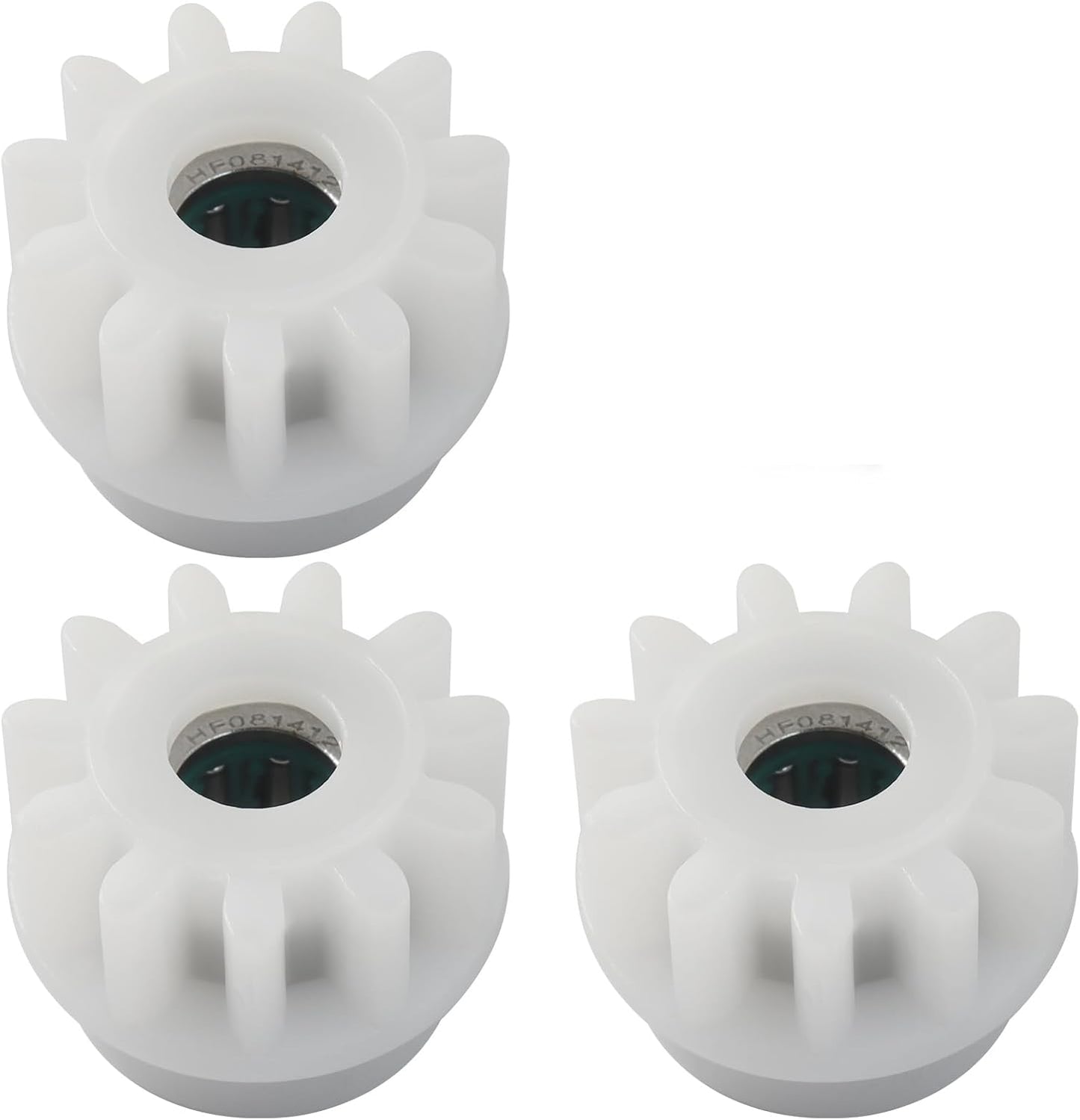 6 Pack Spin Mop Bucket Gear Replacement – Stainless Steel & Plastic White Gears, One Way Clutch Bearing Sprockets for Spin Mop Bucket Repair