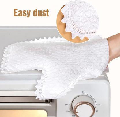 Coloday Multi-purpose Washable Dusting Gloves, 2026 Dual-Sided Pet Hair Cleaning Gloves Reusable Wet Dry Kitchen Mitt