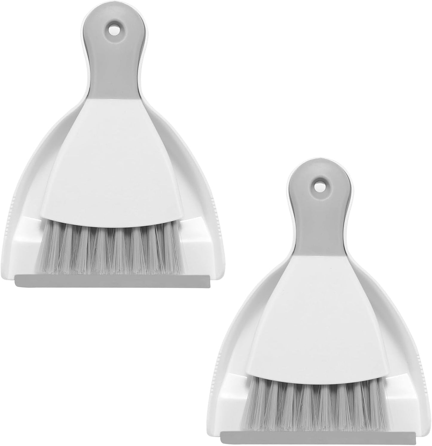NACENA Mini Dustpan and Brush Set 2 Pack, Small Broom and Dustpan Set Dust Pan and Mini Hand Broom Dustpan and Broom Combo Compact for Home Table Keyboards Sofa Kitchen, Blue