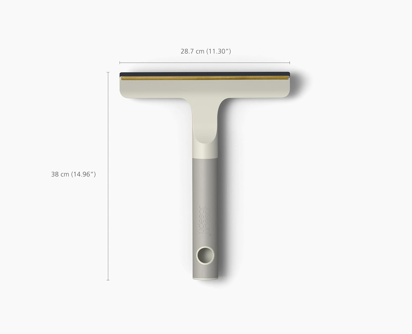 Joseph Joseph CleanTech 2-in-1 Glass Cleaner Shower Squeegee with Washable Microfiber Pad and Space-Saving Foldable Handle