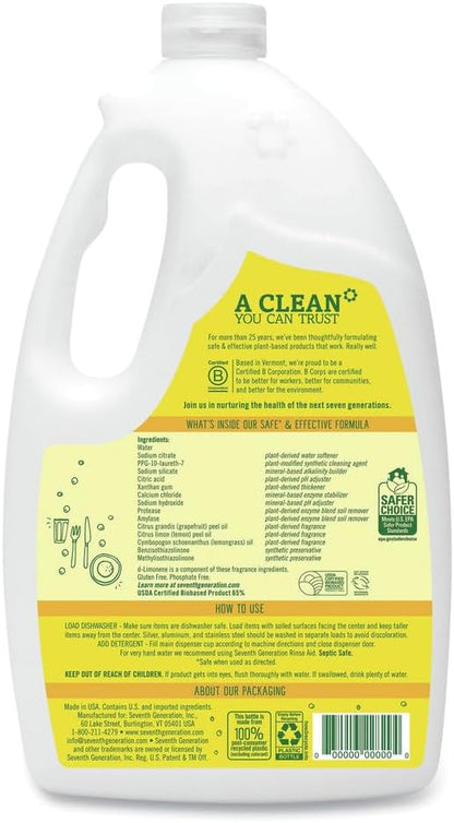 Seventh Generation Free and Clear Dishwasher Detergent Gel 42 Fluid ounce