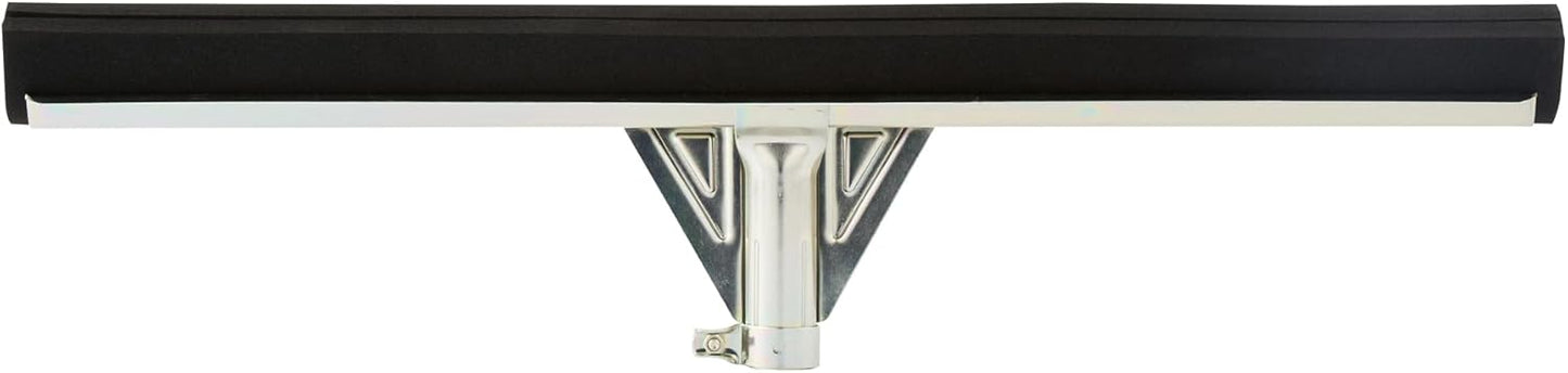 Restaurantware-SQUEEGEE ONLY: Clean Tek Professional 29.92 Inch Floor Squeegee, 1 Broom With Double Rubber Blade - Handle Sold Separately, Heavy-Duty, Steel Wiper For Concrete Floor