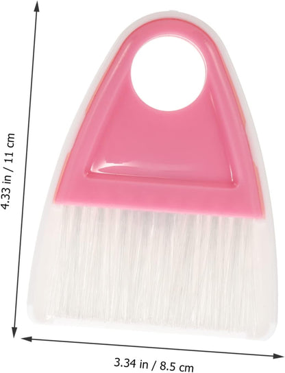 Mini Broom and Dustpan Set 2 Pieces Compact Desktop Cleaning Tools with Flexible Bristles for Pet Hair Household Debris and Car Interior Cleaning