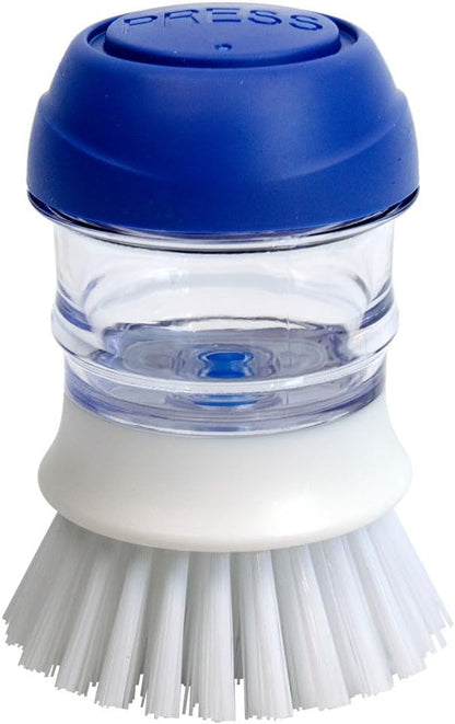 CELOX 2 Pack Dish Brush with Soap Dispenser Soap Dispensing Palm Brush for Cleaning Pots, Dishes