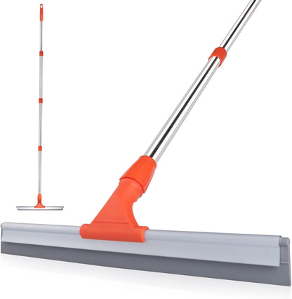 ITTAR Heavy-Duty Floor Squeegee, 62" Adjustable Handle, EVA Foam Blade, Ideal for Concrete, Garage, Patio & More